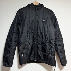 NICCE London Black Hooded Puffer Jacket - Size S
